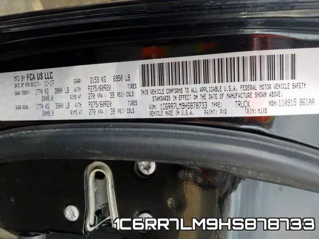 1C6RR7LM9HS878733 фото 2