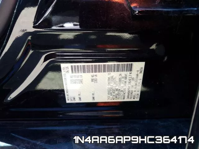 1N4AA6AP9HC364174 фото 2