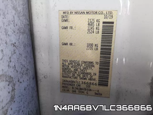 1N4AA6BV7LC366866 фото 2