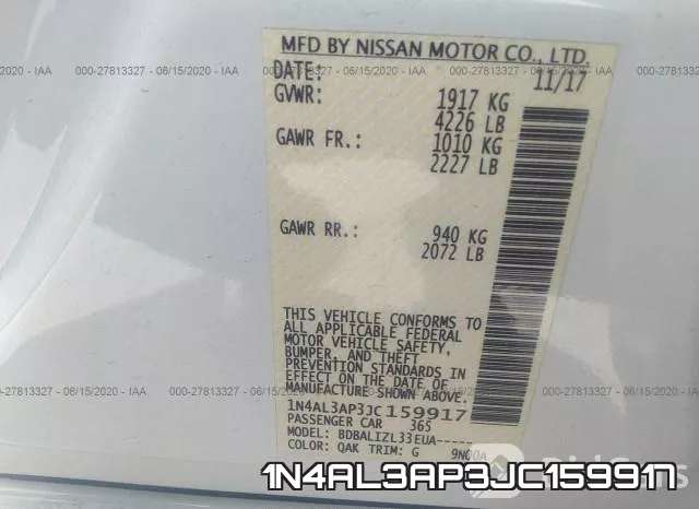 1N4AL3AP3JC159917 фото 10