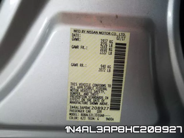 1N4AL3AP8HC208927 фото 2