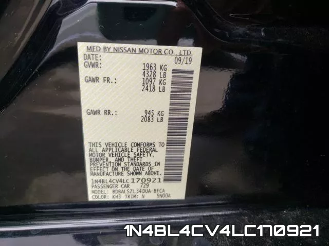 1N4BL4CV4LC170921 фото 2