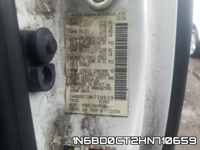 1N6BD0CT2HN710659 фото 2