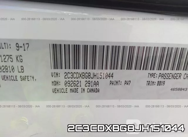 2C3CDXBG8JH151044 фото 10