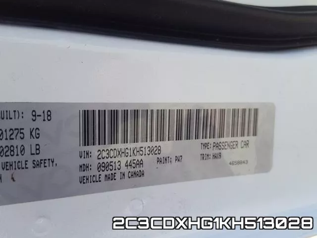 2C3CDXHG1KH513028 фото 2
