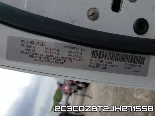 2C3CDZBT2JH271558 фото 2