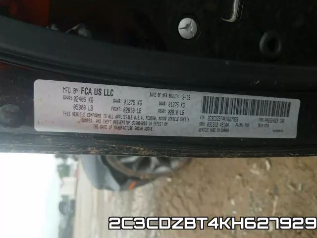 2C3CDZBT4KH627929 фото 2