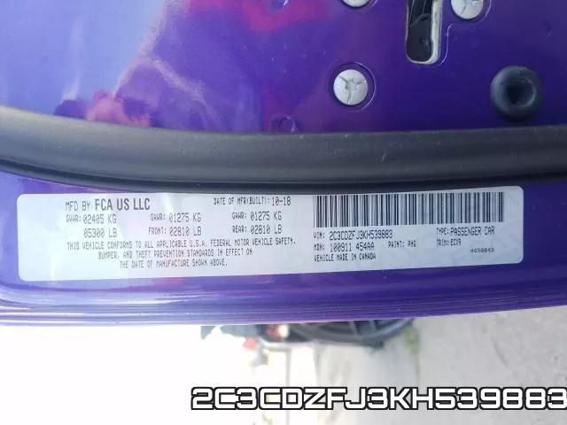 2C3CDZFJ3KH539883 фото 2