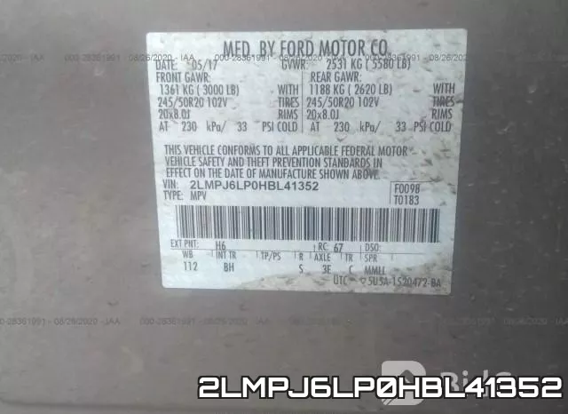 2LMPJ6LP0HBL41352 фото 10