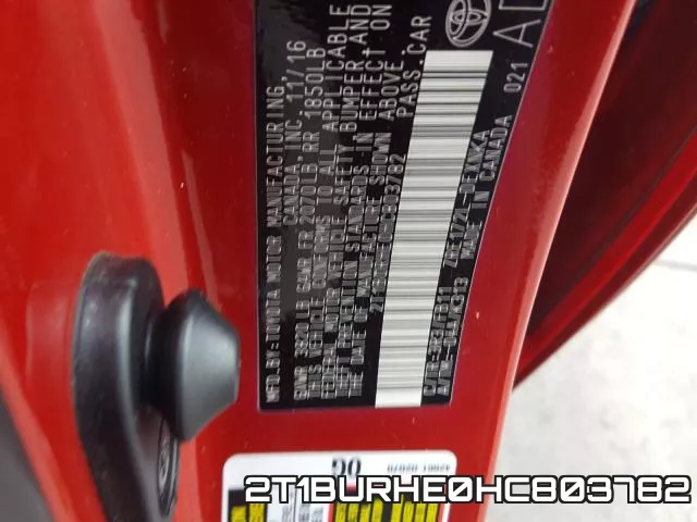 2T1BURHE0HC803782 фото 2