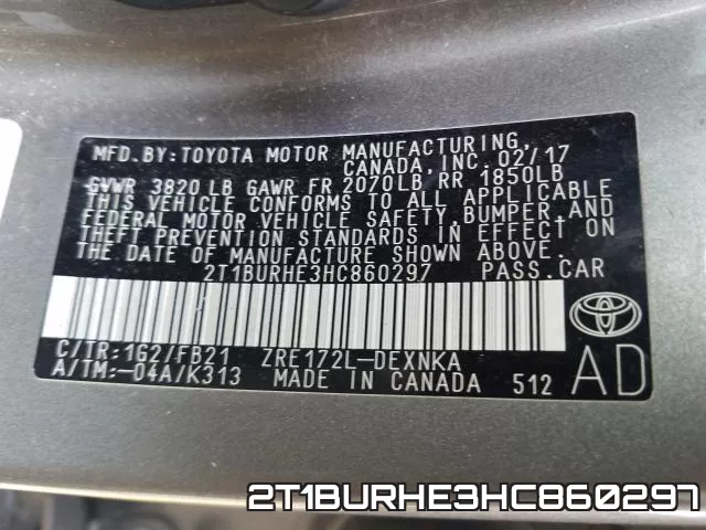 2T1BURHE3HC860297 фото 2