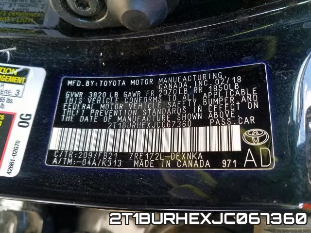 2T1BURHEXJC067360 фото 2
