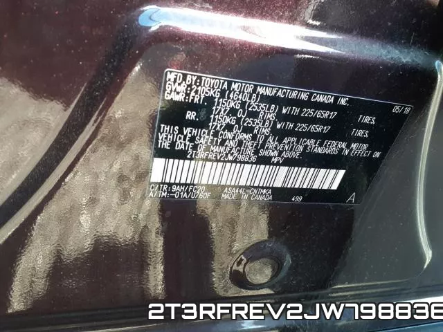 2T3RFREV2JW798836 фото 2