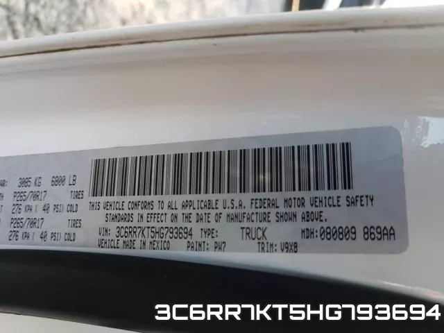 3C6RR7KT5HG793694 фото 2