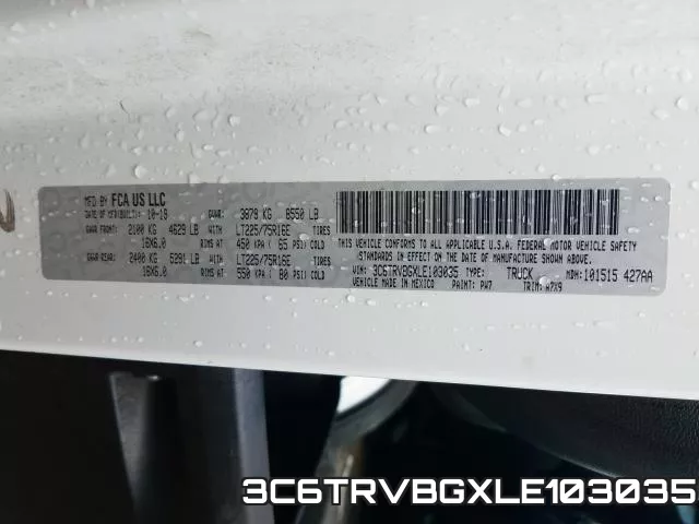 3C6TRVBGXLE103035 фото 2