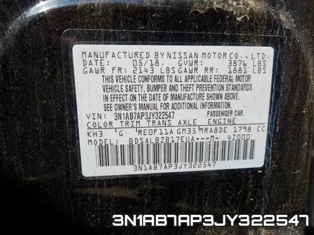 3N1AB7AP3JY322547 фото 2