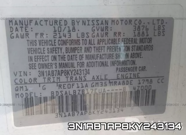 3N1AB7AP8KY243134 фото 9