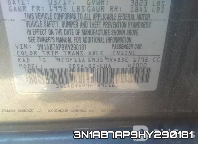 3N1AB7AP9HY290181 фото 10