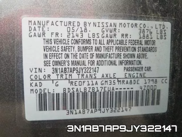 3N1AB7AP9JY322147 фото 2