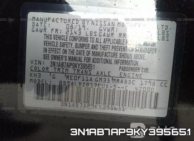 3N1AB7AP9KY395651 фото 10