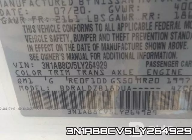 3N1AB8CV5LY264929 фото 10