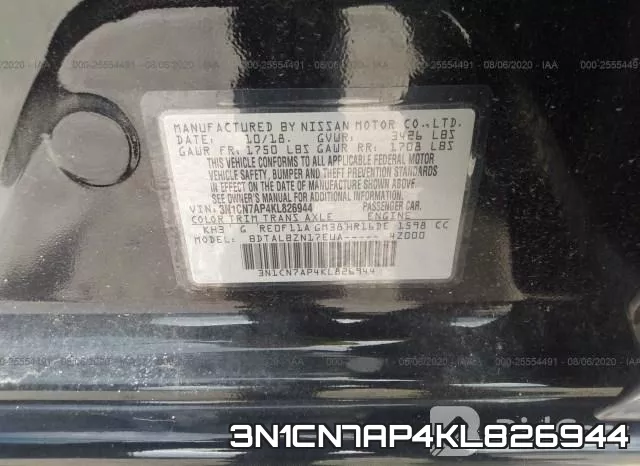 3N1CN7AP4KL826944 фото 10