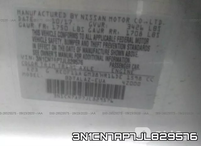 3N1CN7AP7JL829576 фото 10