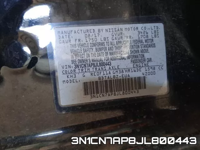 3N1CN7AP8JL800443 фото 2