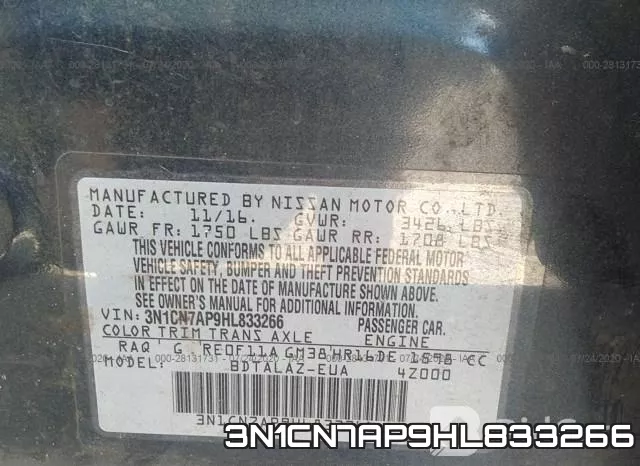 3N1CN7AP9HL833266 фото 9
