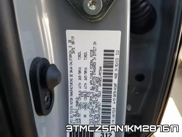 3TMCZ5AN1KM287617 фото 2