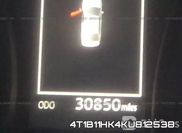 4T1B11HK4KU812538 фото 8
