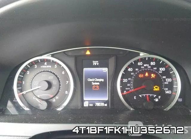 4T1BF1FK1HU352672 фото 8