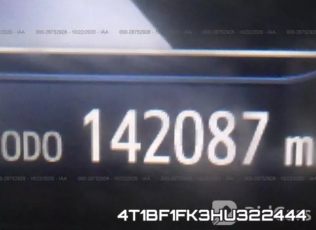 4T1BF1FK3HU322444 фото 8