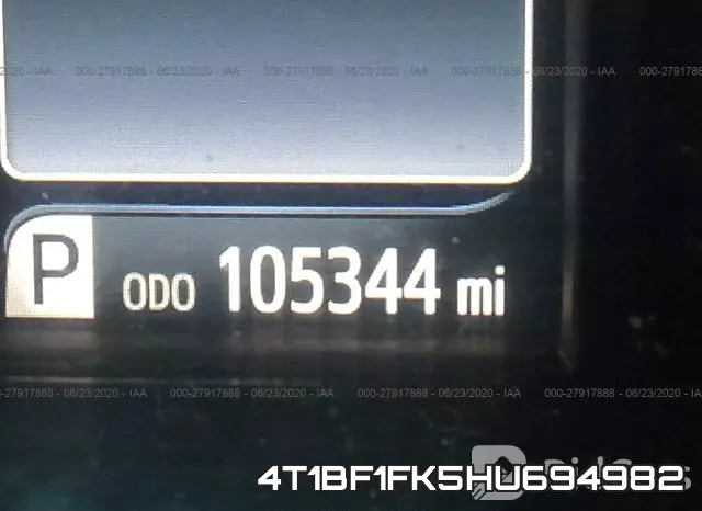 4T1BF1FK5HU694982 фото 8