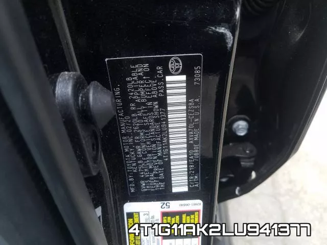 4T1G11AK2LU941377 фото 2
