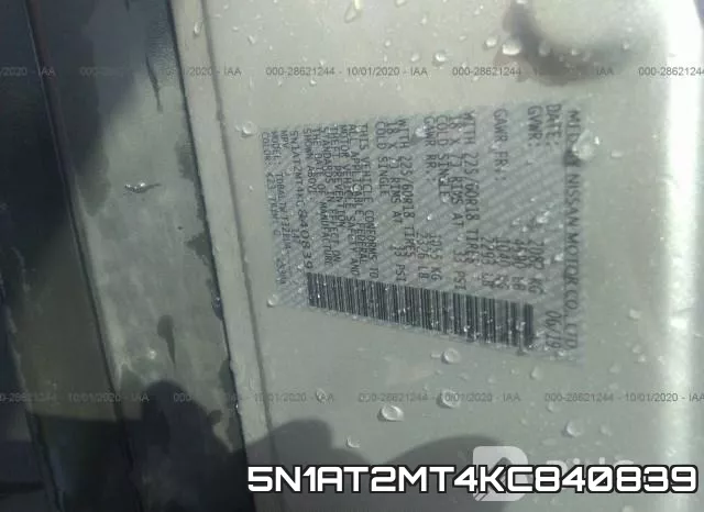 5N1AT2MT4KC840839 фото 10