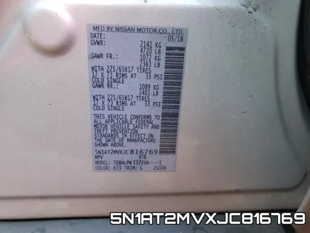 5N1AT2MVXJC816769 фото 2