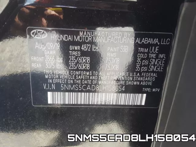 5NMS5CAD8LH158054 фото 2