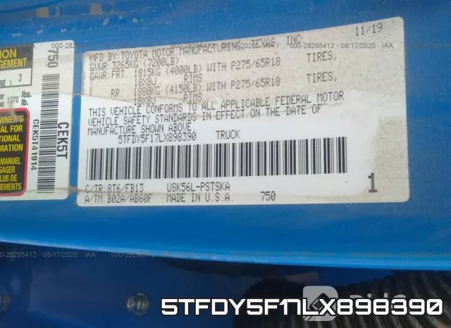 5TFDY5F17LX898390 фото 10
