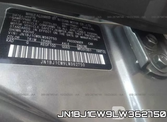 JN1BJ1CW9LW362750 фото 10