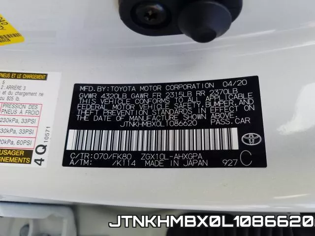 JTNKHMBX0L1086620 фото 2