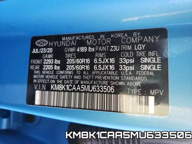 KM8K1CAA5MU633506 фото 2