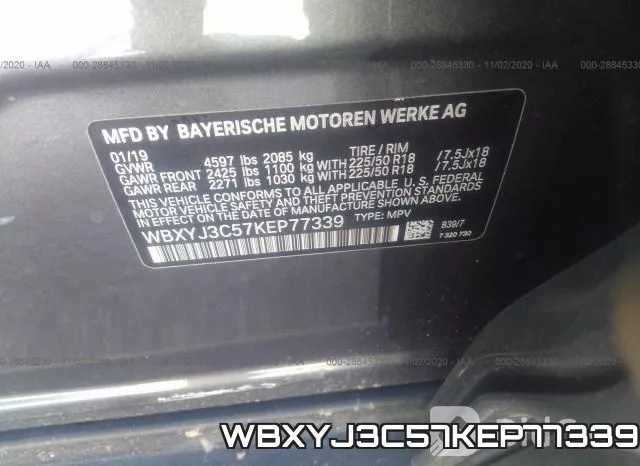 WBXYJ3C57KEP77339 фото 10