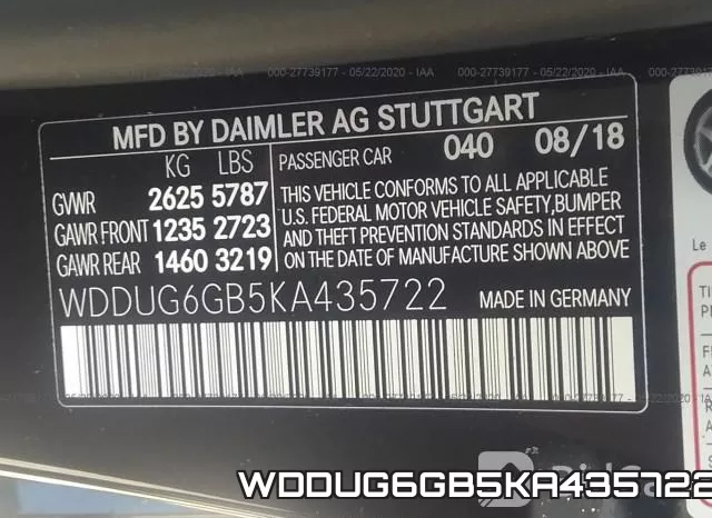WDDUG6GB5KA435722 фото 10