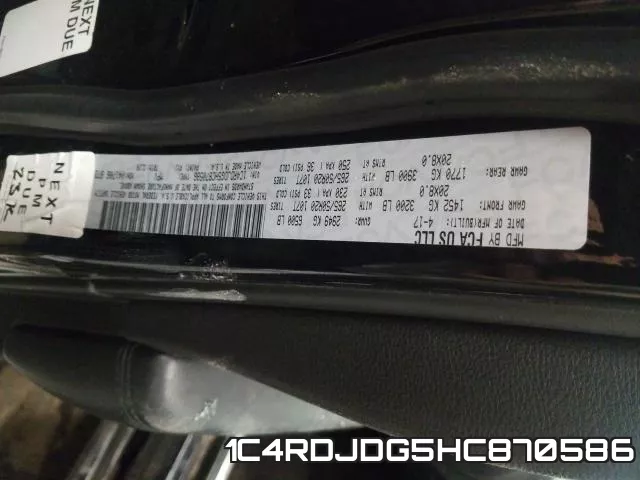 1C4RDJDG5HC870586 фото 2