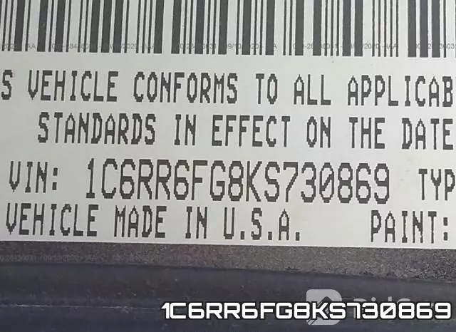 1C6RR6FG8KS730869 фото 9