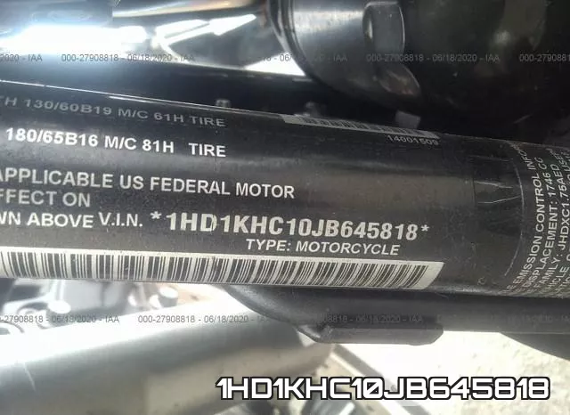 1HD1KHC10JB645818 фото 2