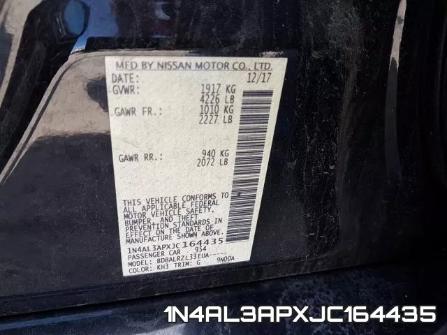 1N4AL3APXJC164435 фото 2