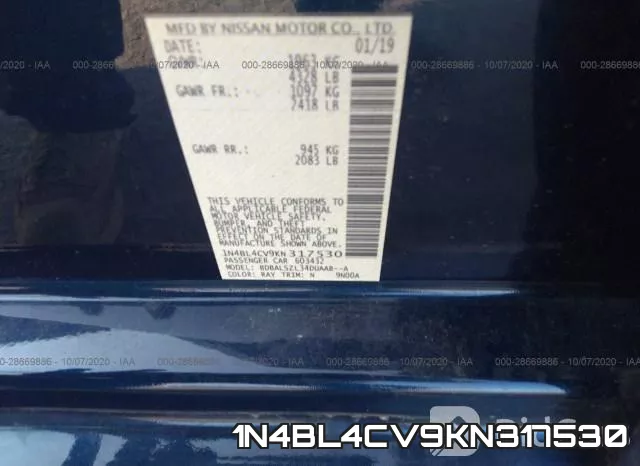 1N4BL4CV9KN317530 фото 10