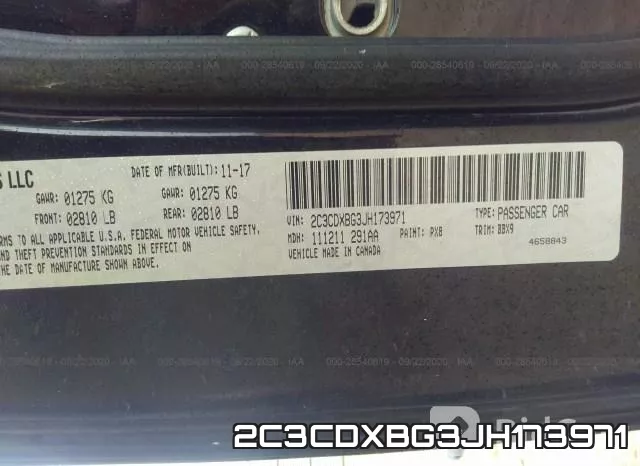 2C3CDXBG3JH173971 фото 10